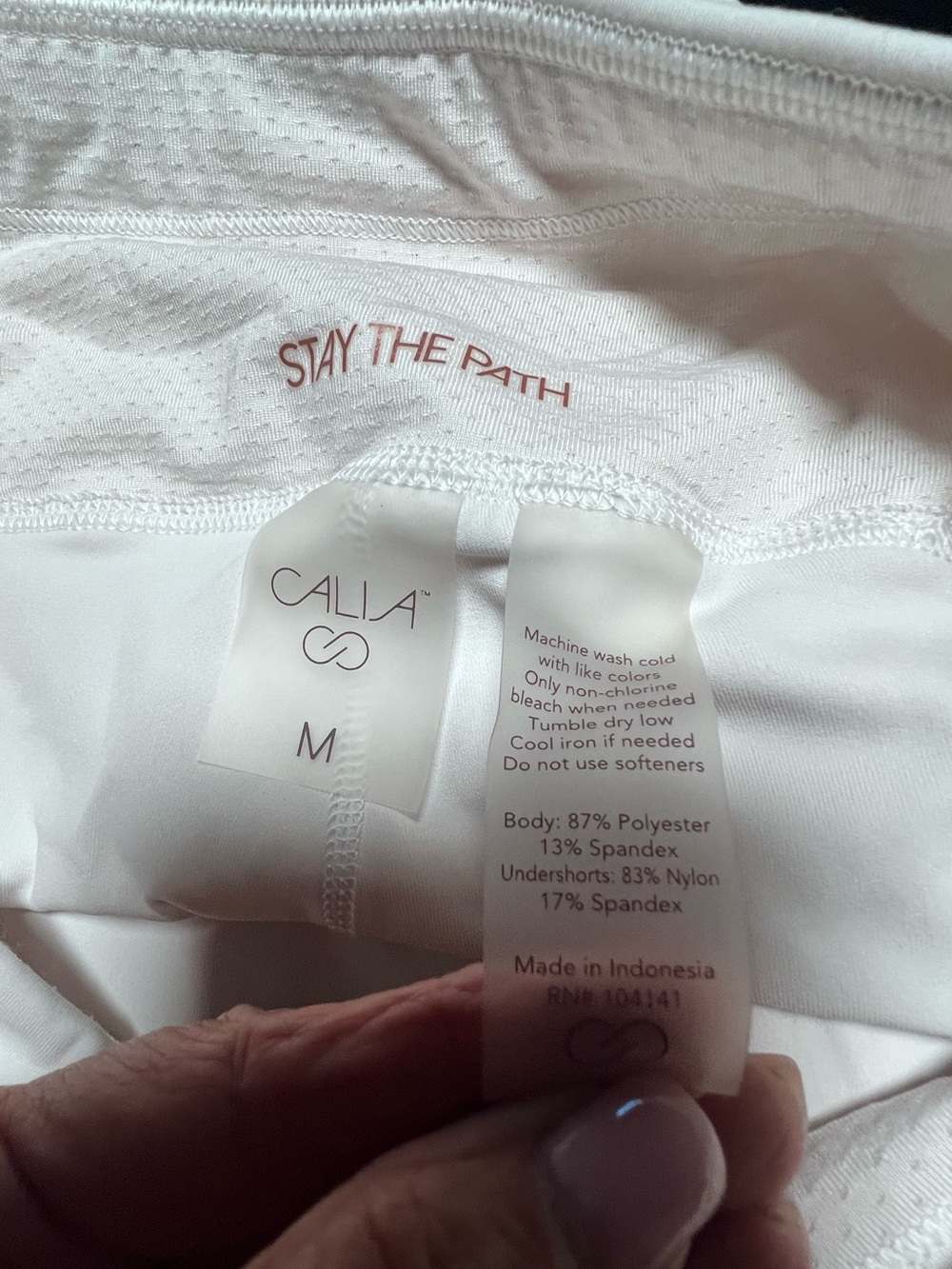 CALIA White Athletic Skort “stay the Path” - Picture 4 of 8